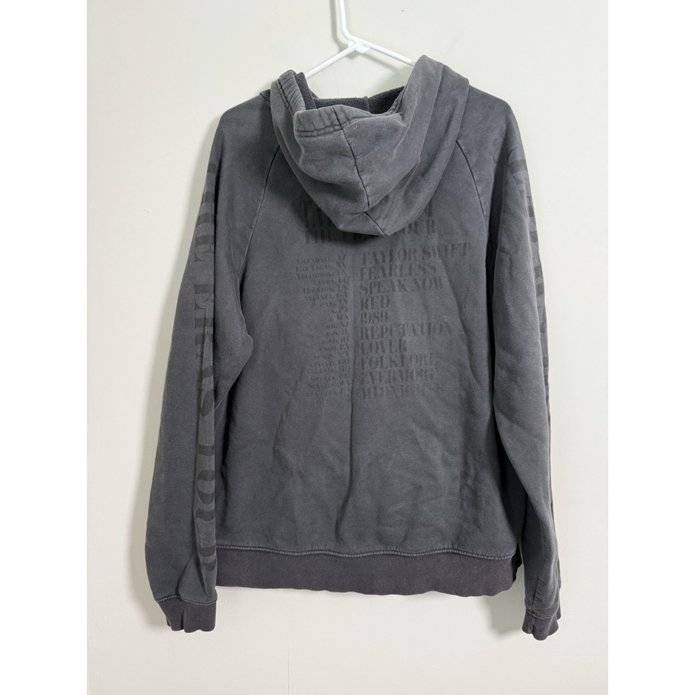 Taylor Swift The Eras Tour Hoodie Gray Black Sz M Official Concert Merch Collage - Picture 8 of 10